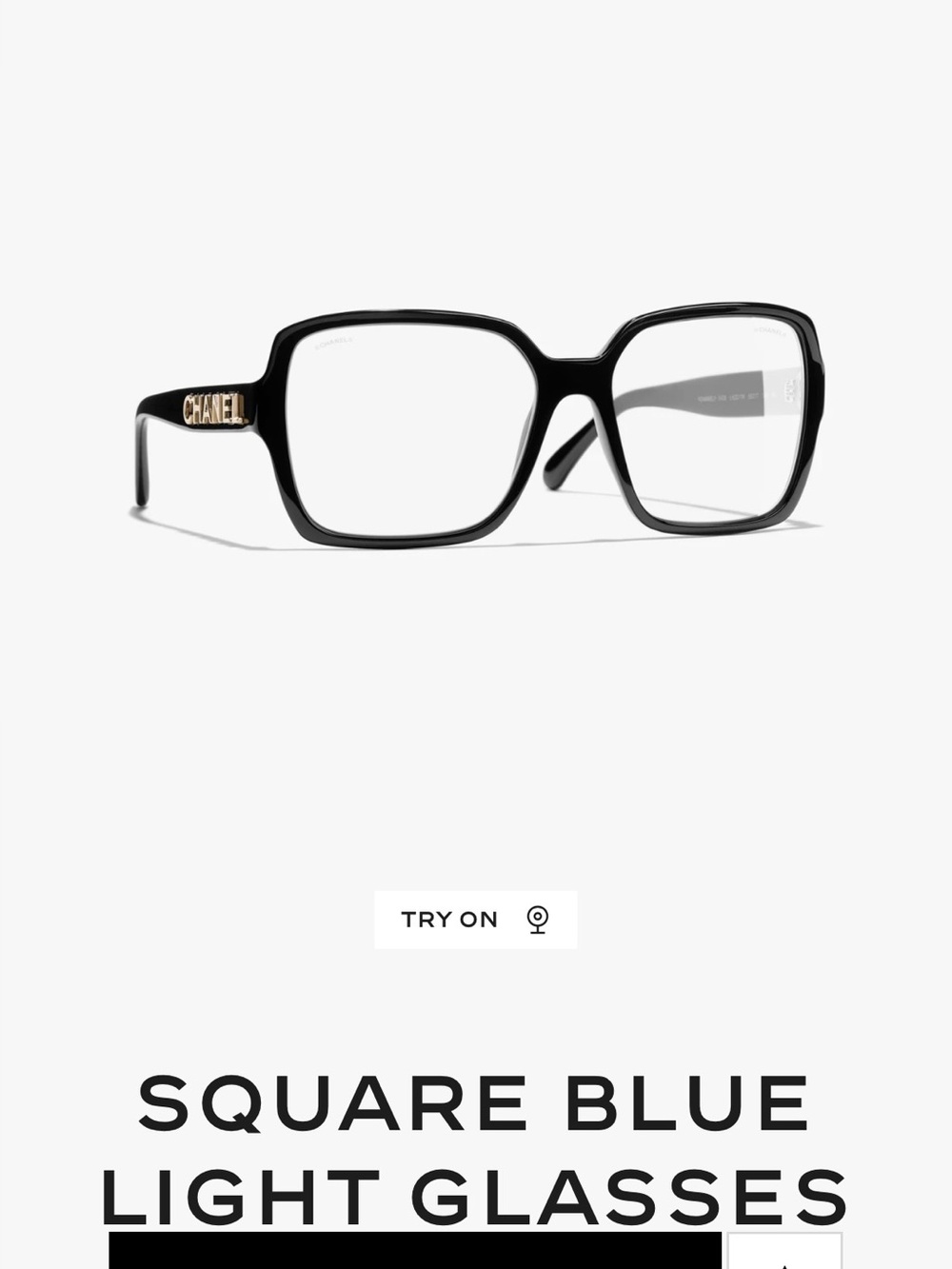 CHANEL Black Frames with Blue-light Lenses - 2026 Designer Glasses authentic